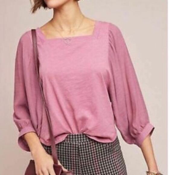 Anthropologie Akemi + Kin balloon sleeve top - Picture 1 of 9